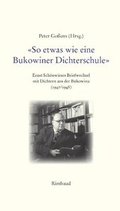 Cover: 'So etwas wie eine Bukowiner Dichterschule' - Rimbaud Verlag
