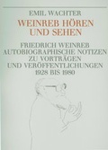 Cover: Weinreb h&ouml;ren und sehen - Stichting Quintessentia