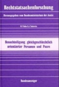 Cover: Benachteiligung gleichgeschlechtlich orientierter Personen und Paare - Reguvis Fachmedien