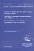 Cover: Strafrechtliche Zusammenarbeit in der Europ&auml;ischen Union nach Tampere - Reguvis Fachmedien
