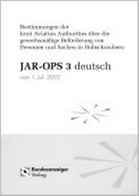 Abbildung von: JAR-OPS 3 Deutsch - Reguvis Fachmedien