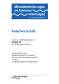 Bild: Mindestanforderungen an das Einleiten von Abwasser in Gewässer Anhang 10 "Fleischwirtschaft" - Reguvis Fachmedien
