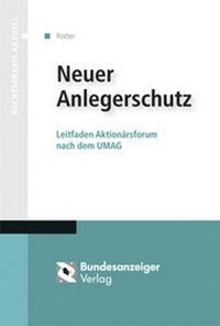 Abbildung von: Neuer Anlegerschutz - Reguvis Fachmedien