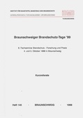 Cover: Braunschweiger Brandschutz-Tage '99: 8. Fachseminar Brandschutz - Forschung und Praxis - Technische Uni Braunschweig Inst. f. Baustoffe