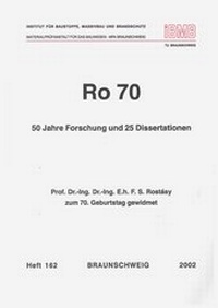 Enlarge image Cover: Ro 70 - Technische Uni Braunschweig Inst. f. Baustoffe