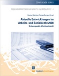 Cover: Aktuelle Entwicklungen im Arbeits- und Sozialrecht 2008 - innsbruck university press