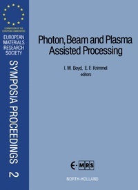 Enlarge image Cover: Photon, Beam and Plasma Assisted Processing - Elsevier