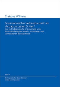Abbildung von: Einvernehmlicher Verbandsaustritt als Vertrag zu Lasten Dritter? - Hemmer-Wüst