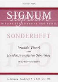 Enlarge image Cover: Im Scheitel die Bahn - Theodor Kramer Gesellschaft
