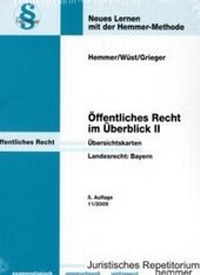 Abbildung von: Ö-Recht im Überblick II, Bayern - Karteikarten - Hemmer-Wüst