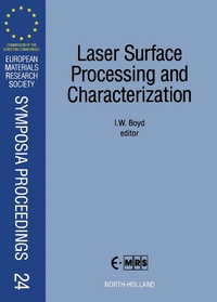 Enlarge image Cover: Laser Surface Processing and Characterization - Elsevier