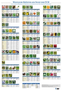 Abbildung von: Plakat Westliche Kräuter aus Sicht der TCM mit 122 Abbildungen - BACOPA