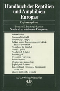 Abbildung von: Handbuch der Reptilien und Amphibien - Gesamtregister - AULA-Verlag