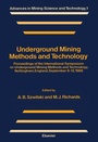 Cover: Underground Mining Methods and Technology - Elsevier