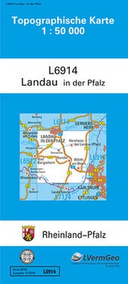 Abbildung von: TK50 L6914 Landau in der Pfalz - Landesamt für Vermessung und Geobasisinformation Rheinland-Pfalz