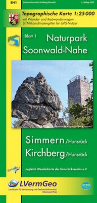 Abbildung von: Naturpark Soonwald-Nahe: Simmmern (Hunsrück) /Kirchberg (Hunsrück) (WR) - Landesamt für Vermessung und Geobasisinformation Rheinland-Pfalz