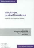 Cover: Manuskripte druckreif formatieren - ibidem