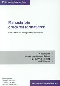 Enlarge image Cover: Manuskripte druckreif formatieren - ibidem