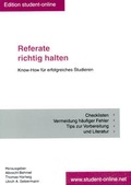 Cover: Referate richtig halten - ibidem