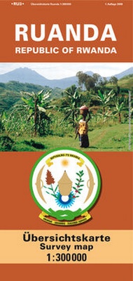 Abbildung von: Ruanda - Übersichtskarte 1:300000 - Landesamt für Vermessung und Geobasisinformation Rheinland-Pfalz