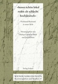 Cover: Besser sch&ouml;n lokal reden als schlecht hochdeutsch - Lehner, Johann