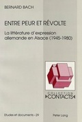 Cover: Entre peur et r&eacute;volte - Peter Lang Verlag