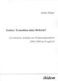 Cover: Italien: Transition ohne Reform? - ibidem