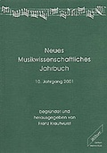 Cover: Neues musikwissenschaftliches Jahrbuch - Wi&szlig;ner-Verlag