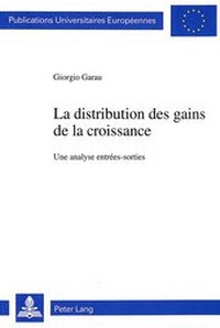 Abbildung von: La distribution des gains de la croissance - Peter Lang Verlag