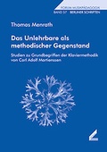 Cover: Das Unlehrbare als methodischer Gegenstand - Wi&szlig;ner-Verlag