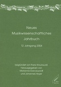 Cover: Neues musikwissenschaftliches Jahrbuch - Wi&szlig;ner-Verlag