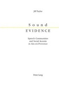 Cover: Sound Evidence - Peter Lang Verlag