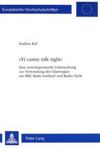 Abbildung von: «Yi canny talk right» - Peter Lang Verlag