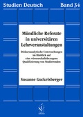 Cover: M&uuml;ndliche Referate in universit&auml;ren Lehrveranstaltungen - Iudicium