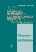 Cover: Deutsch als Fremdsprache aus internationaler Perspektive - Iudicium