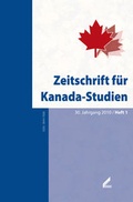 Cover: Zeitschrift f&uuml;r Kanada-Studien / Zeitschrift f&uuml;r Kanada-Studien - Wi&szlig;ner-Verlag