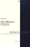 Cover: Textes r&eacute;fl&eacute;chissants - Peter Lang Verlag