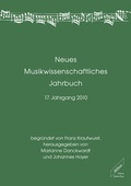 Cover: Neues Musikwissenschaftliches Jahrbuch - Wi&szlig;ner-Verlag