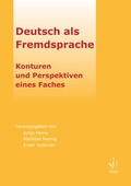 Cover: Deutsch als Fremdsprache. Konturen und Perspektiven eines Faches - Iudicium