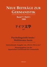 Abbildung von: Neue Beiträge zur Germanistik - Iudicium