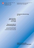 Cover: Exportpotenziale im Dienstleistungssektor / die Internationalisierung des Dienstleistungssektors und der Industrie der Schweizer Wirtschaft - Staatssekretariat f&uuml;r Wirtschaft
