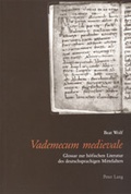 Cover: Vademecum medievale - Peter Lang Verlag