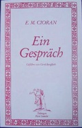 Cover: Ein Gespr&auml;ch - konkursbuch