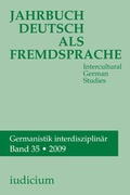 Cover: Jahrbuch Deutsch als Fremdsprache - Iudicium