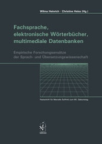 Abbildung von: Fachsprache, elektronische Wörterbücher, multimediale Datenbanken - Iudicium
