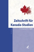 Cover: Zeitschrift f&uuml;r Kanada-Studien / Zeitschrift f&uuml;r Kanada-Studien - Wi&szlig;ner-Verlag