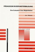 Cover: P&auml;dagogik in der Weiterbildung - Peter Lang Verlag