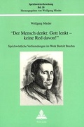 Cover: &laquo;Der Mensch denkt: Gott lenkt - keine Red davon&iquest;&raquo; - Peter Lang Verlag