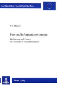 Abbildung von: Personalinformationssysteme - Peter Lang Verlag