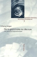 Cover: De la grammaire au discours - Peter Lang Verlag